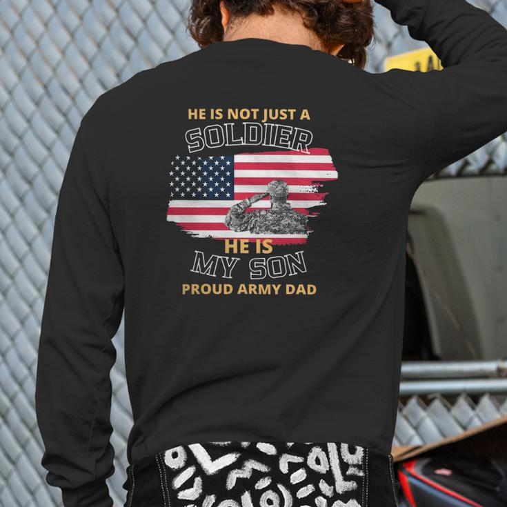 He Is Not Just A Soldier He Is My Son Back Print Long Sleeve T-shirt