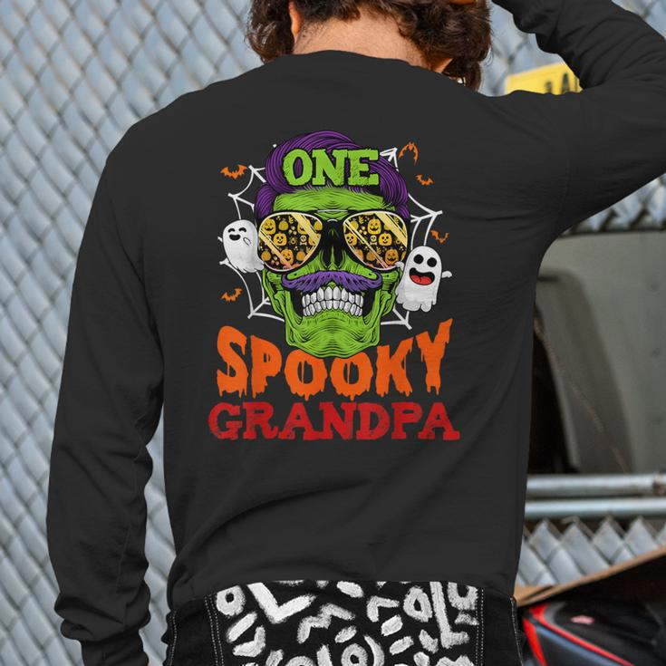 One Spooky Grandpa Halloween Costume Family Back Print Long Sleeve T-shirt