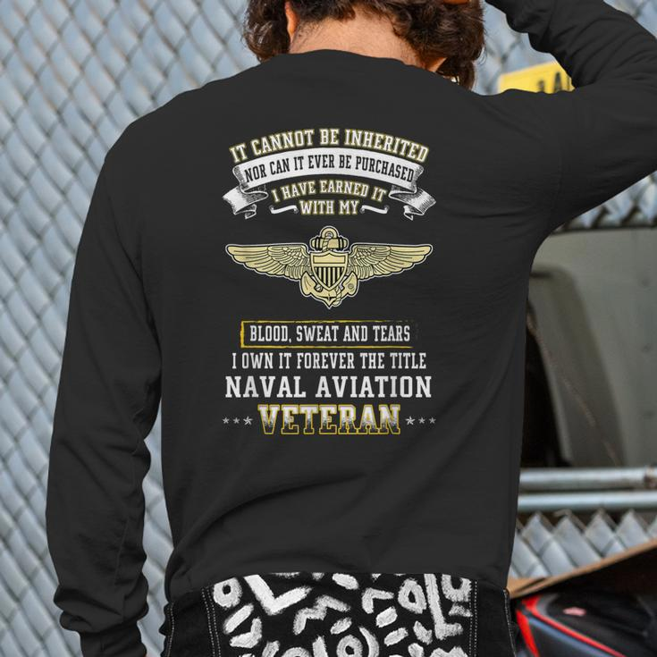 I Own Forever The Title Naval Aviation Veteran Back Print Long Sleeve T-shirt