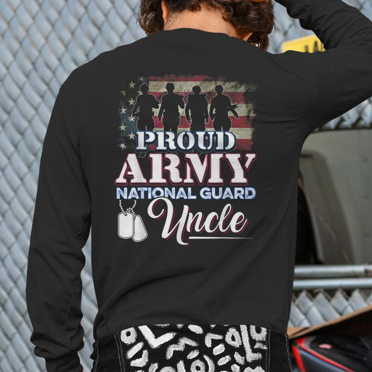 Proud Army National Guard Uncle Veteran Back Print Long Sleeve T-shirt