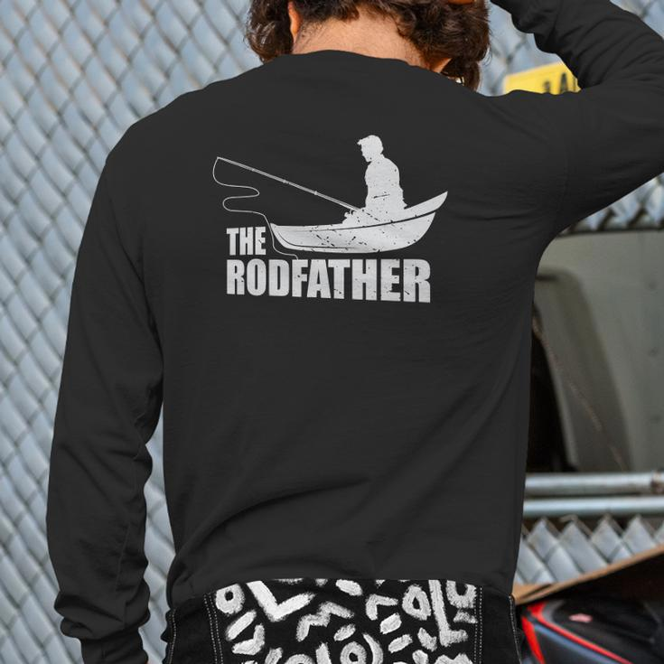 The Rodfather Nature Lover And Fisher Back Print Long Sleeve T-shirt