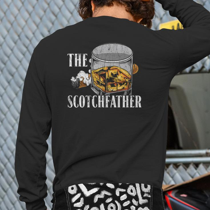 The Scotchfather Malt Whiskey Back Print Long Sleeve T-shirt