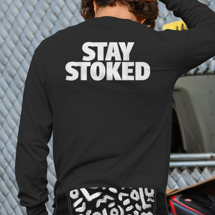 Stay Stoked Back Print Long Sleeve T-shirt