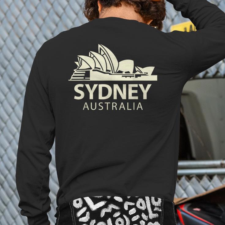 Sydney Opera House Australia Landmark Back Print Long Sleeve T-shirt