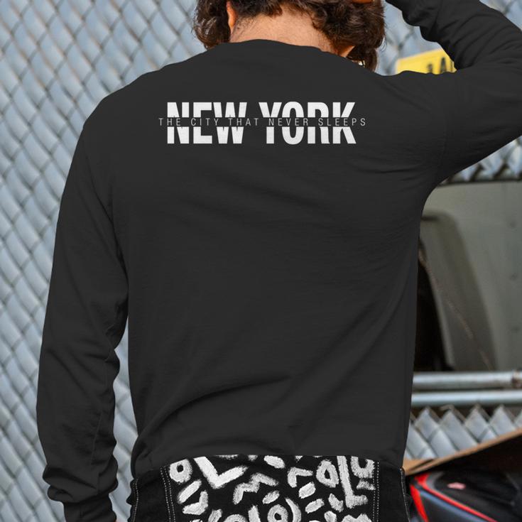 Urban New York Nyc Fashion Cool New York City Back Print Long Sleeve T-shirt