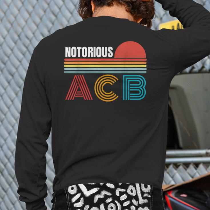 Vintage Amy Coney Barrett Notorious Acb Fill That Seat Back Print Long Sleeve T-shirt