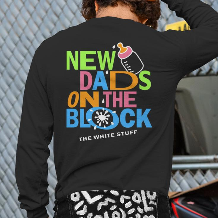 Vintage Pop New Dads On The Block Fatherhood Nkotb Back Print Long Sleeve T-shirt