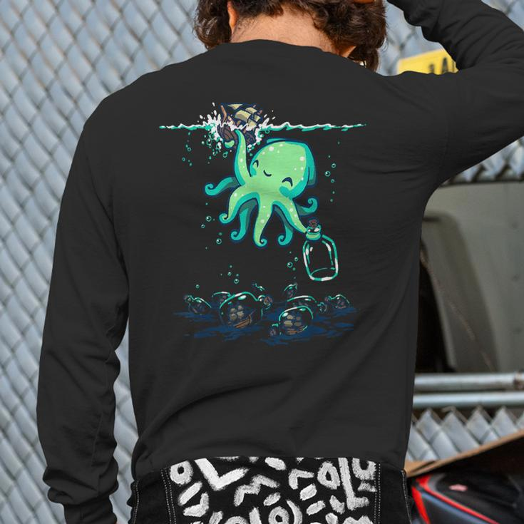 Woot Deep Sea Hobby Back Print Long Sleeve T-shirt