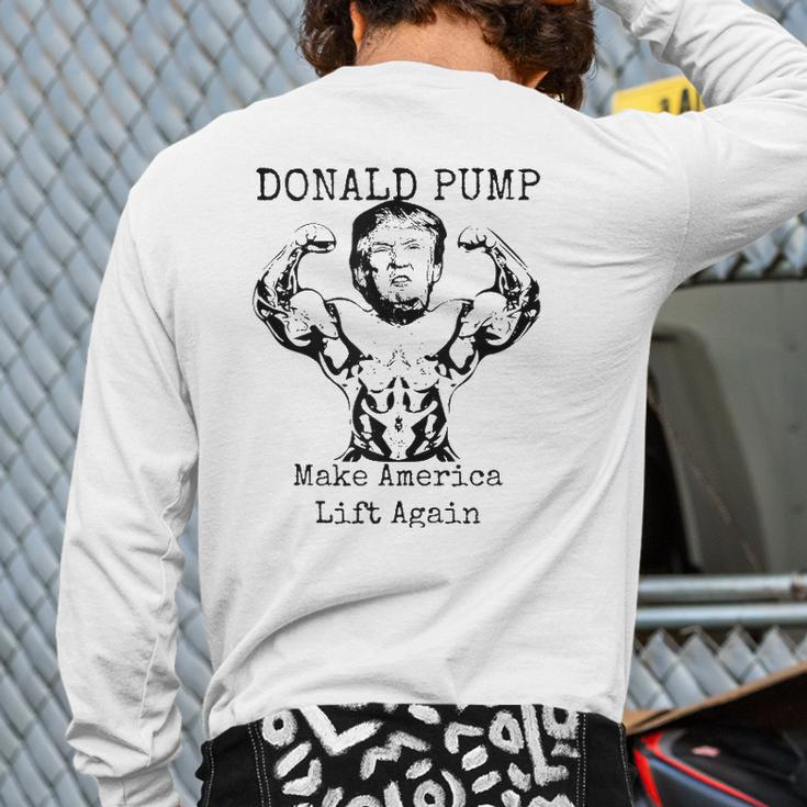 Make America Lift Again Donald Pump Tank Top Back Print Long Sleeve T-shirt