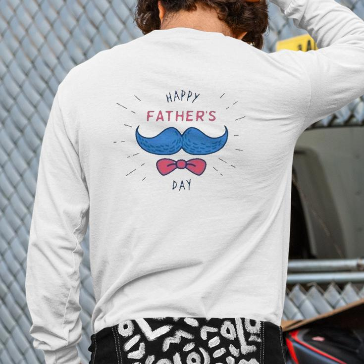 The Best Father In The World Happy Father's Day Back Print Long Sleeve T-shirt