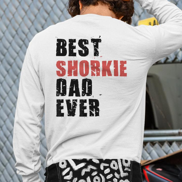 Best Shorkie Dad Ever Adc123b Back Print Long Sleeve T-shirt