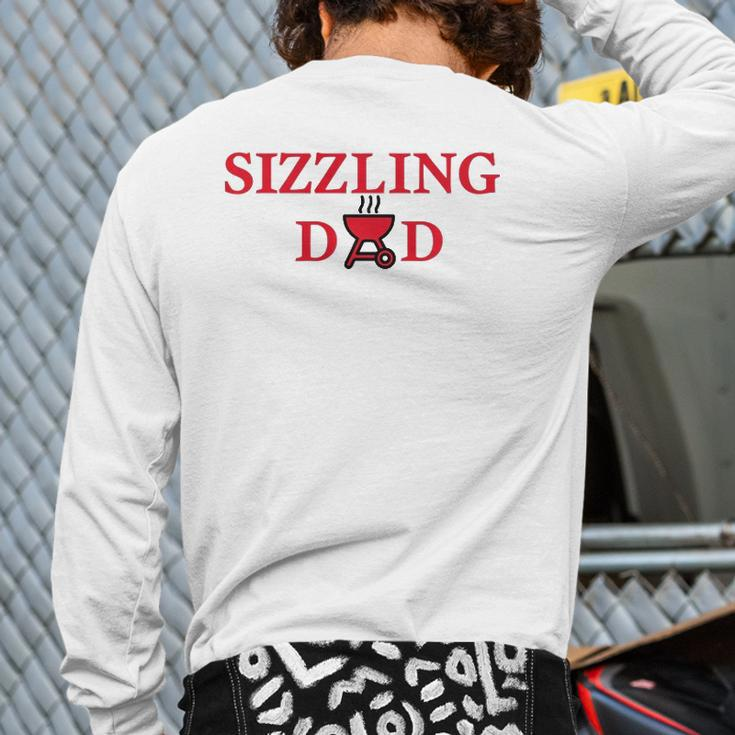 Mens Sizzling Dad Tee Father Back Print Long Sleeve T-shirt