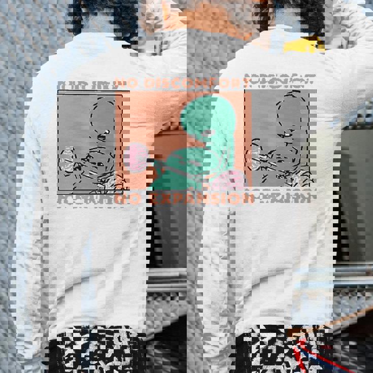 No Discomfort No Expansion Training Back Print Long Sleeve T-shirt