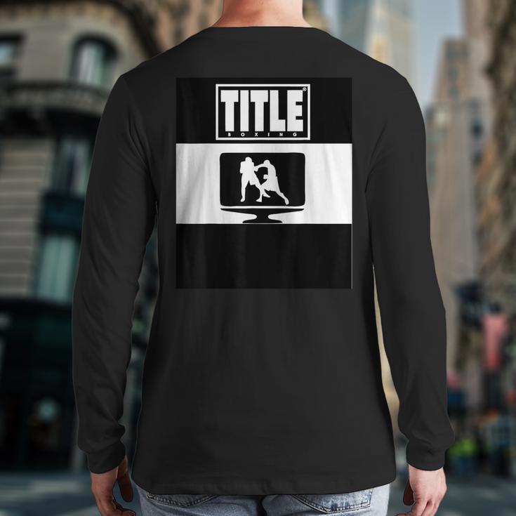 Amazing Title Boxing Back Print Long Sleeve T-shirt