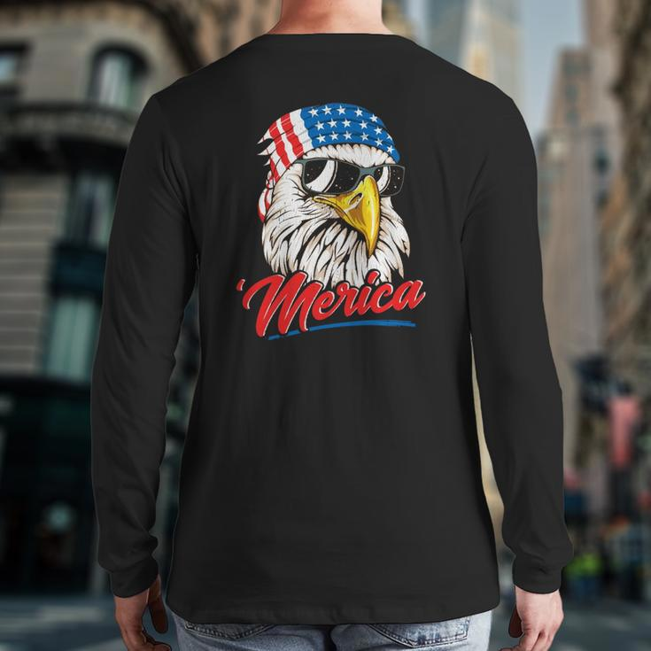 Bald Eagle Merica 80S Mullet Eagle America Usa 4Th Of July Essential Back Print Long Sleeve T-shirt