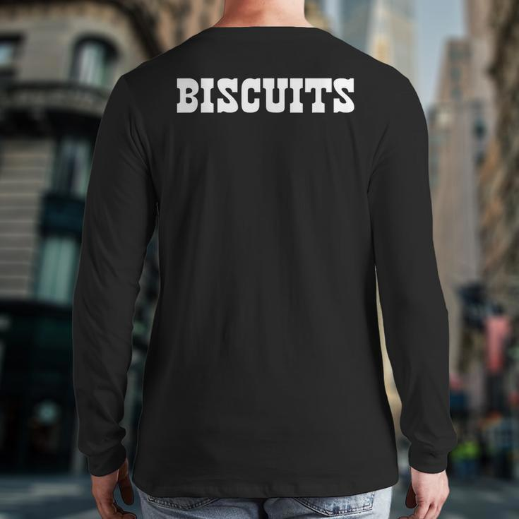 Biscuits And Gravy Country Couples Back Print Long Sleeve T-shirt