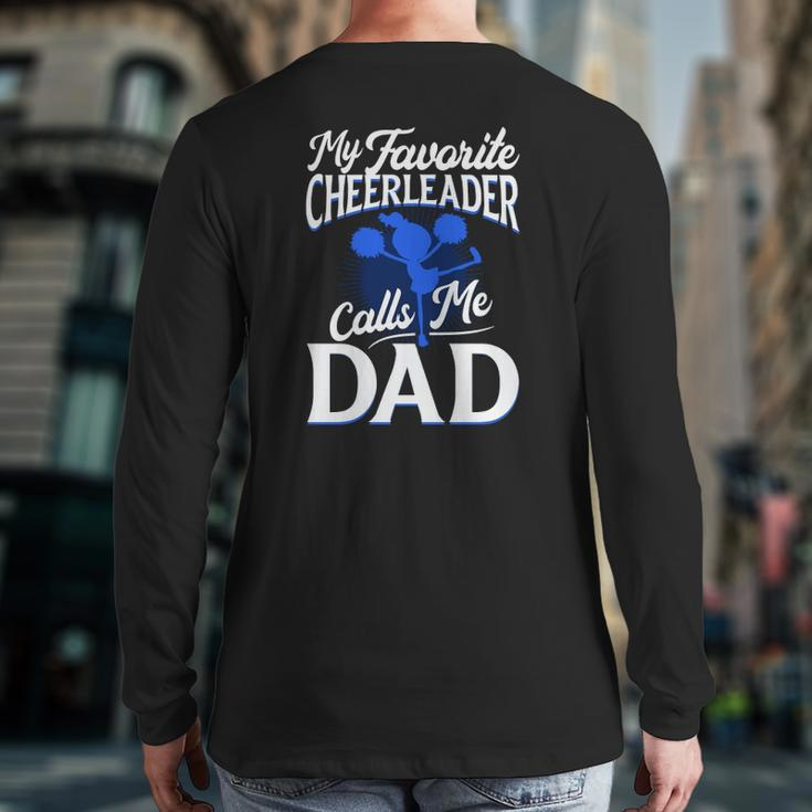 Cheer Dad For Dad Back Print Long Sleeve T-shirt