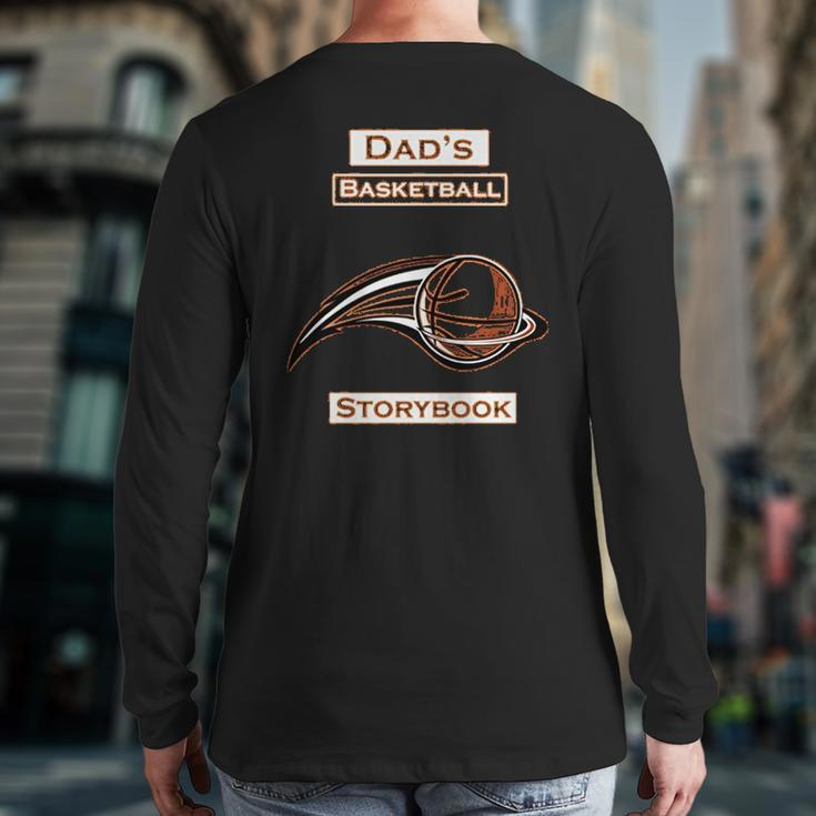 Dad Basketball Back Print Long Sleeve T-shirt