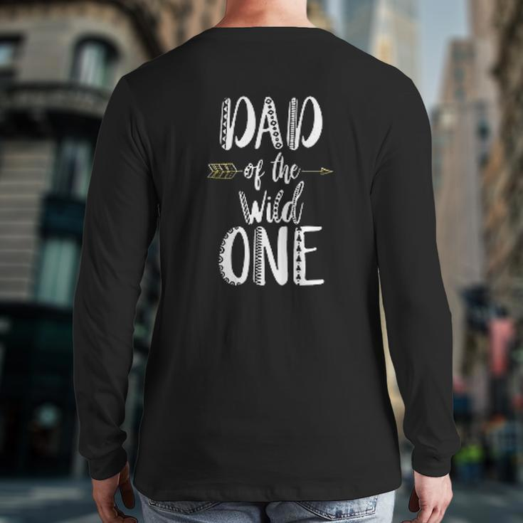 Dad Of The Wild One Back Print Long Sleeve T-shirt