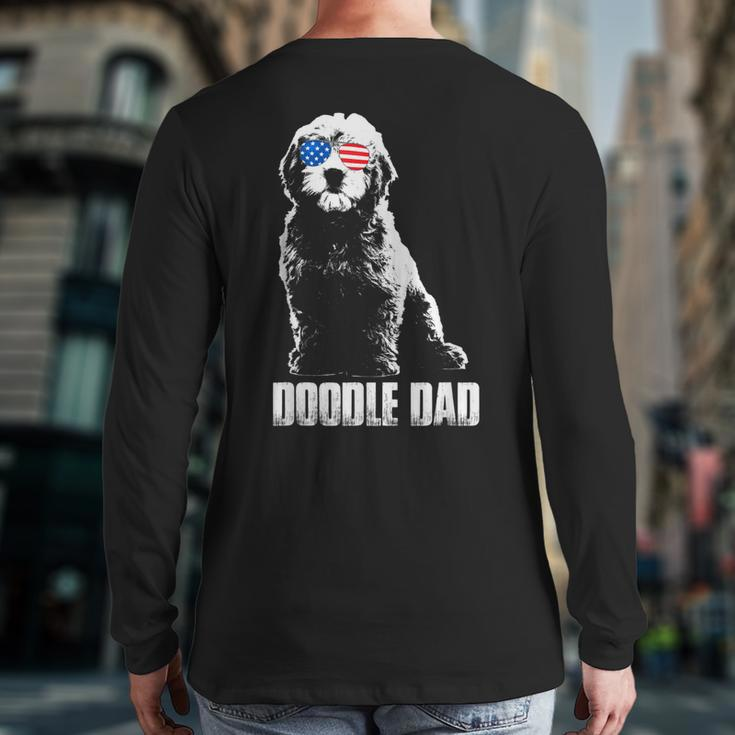 Doodle Dad Men's Goldendoodle Vintage Back Print Long Sleeve T-shirt