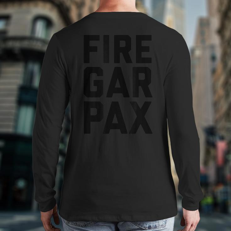Fire Gar Pax Angry Fan BasketballBack Print Long Sleeve T-shirt