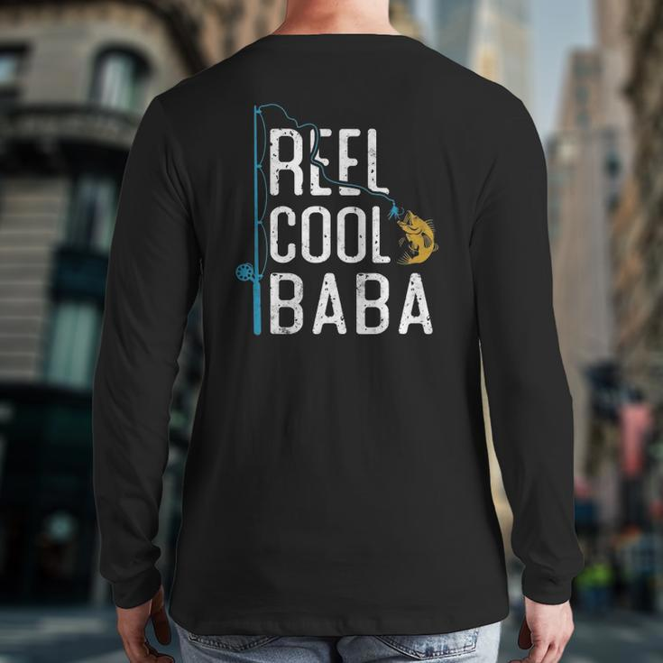 Fishing Reel Cool Baba Father’S Day For Fisherman Baba Back Print Long Sleeve T-shirt