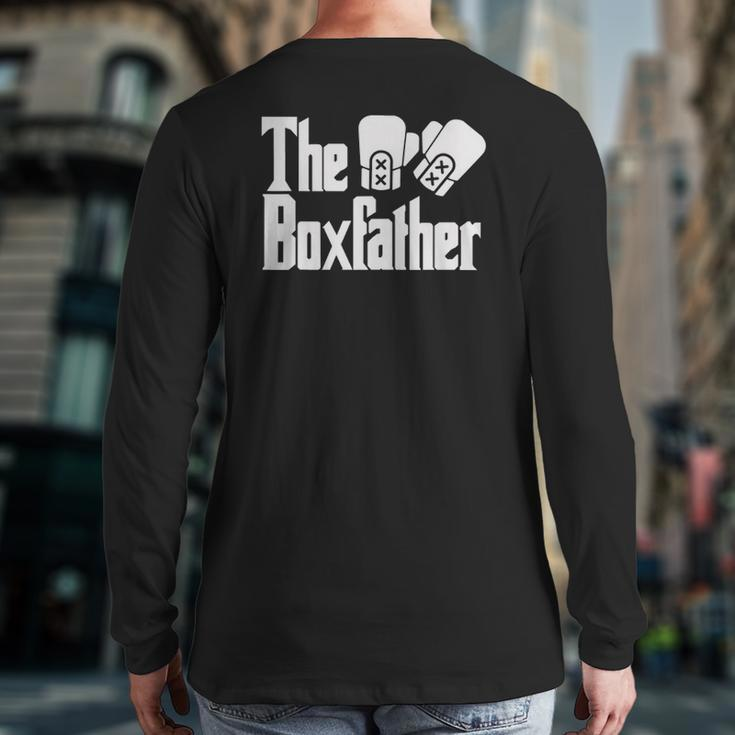 Fathers Day The Box-Father Boxing Boxer Dad Men Back Print Long Sleeve T-shirt