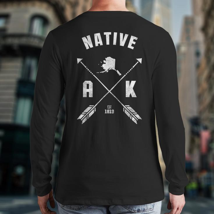 Local Alaskans Native Alaska Back Print Long Sleeve T-shirt