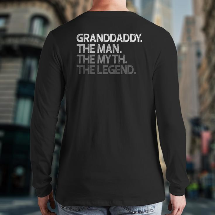 Mens Granddaddy The Man The Myth The Legend Back Print Long Sleeve T-shirt