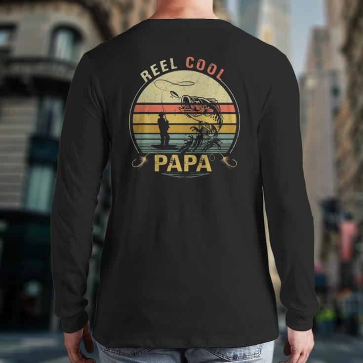 Mens Reel Cool Papa Valentine Fathers Day Back Print Long