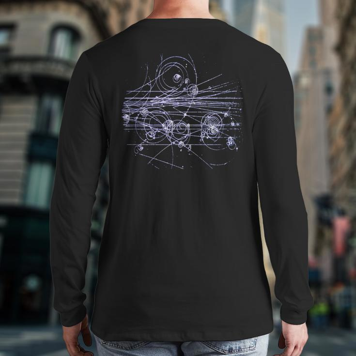 Quantum Mechanics Higgs Boson Lhc Particle Physics Scientist Back Print Long Sleeve T-shirt