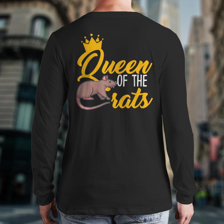 Queen Of The Rats Back Print Long Sleeve T-shirt