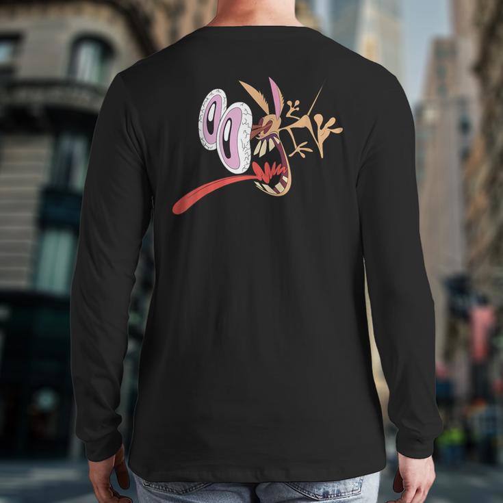 Ren & Stimpy Ren's Eyes Popping Out Back Print Long Sleeve T-shirt