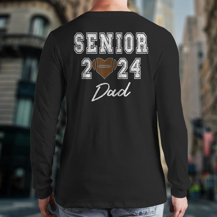 Retro Matching Family Football Class Of 2024 Dad Back Print Long Sleeve T-shirt