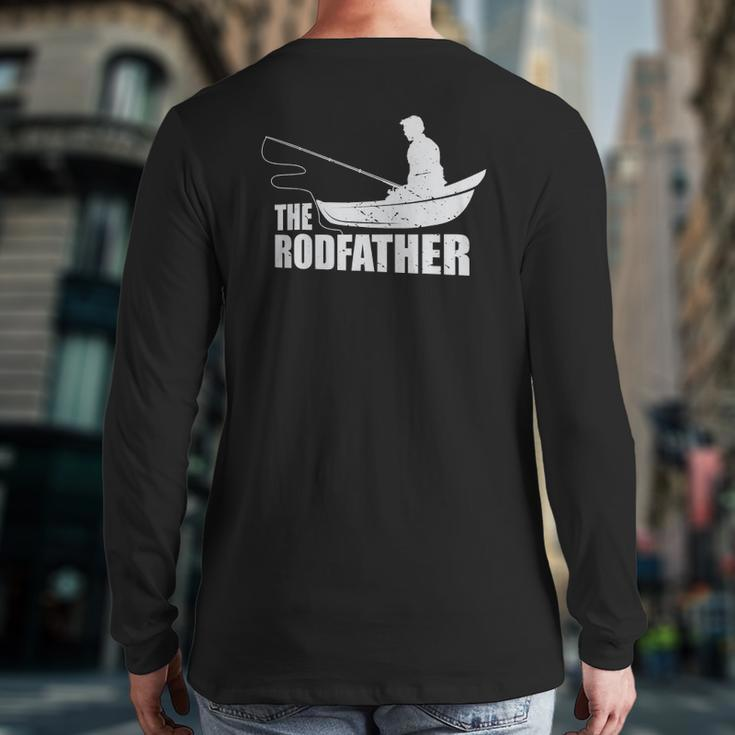 The Rodfather Nature Lover And Fisher Back Print Long Sleeve T-shirt