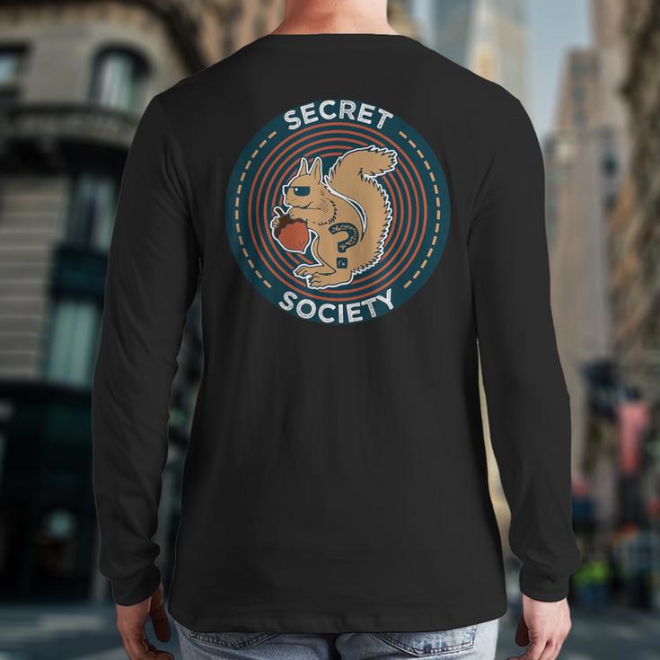 Secret Squirrel Society I Military Service Back Print Long Sleeve T-shirt