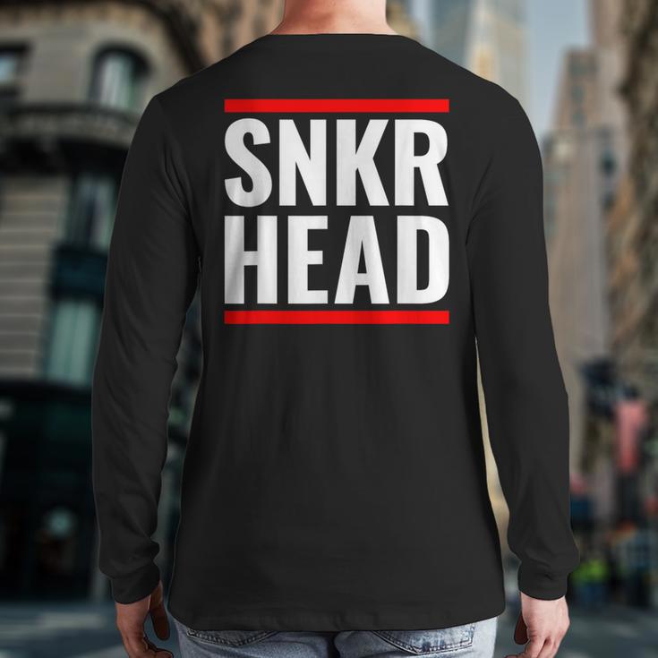 Sneaker Heads Sneaker Lover Back Print Long Sleeve T-shirt