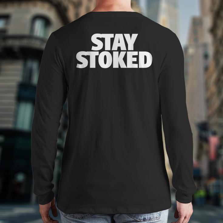 Stay Stoked Back Print Long Sleeve T-shirt