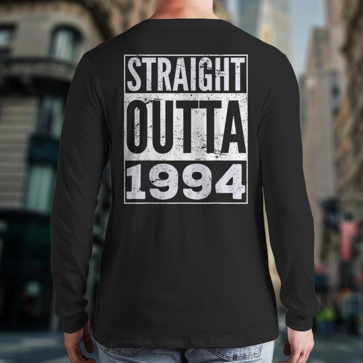 Straight Outta 1994 Birthday Back Print Long Sleeve T-shirt