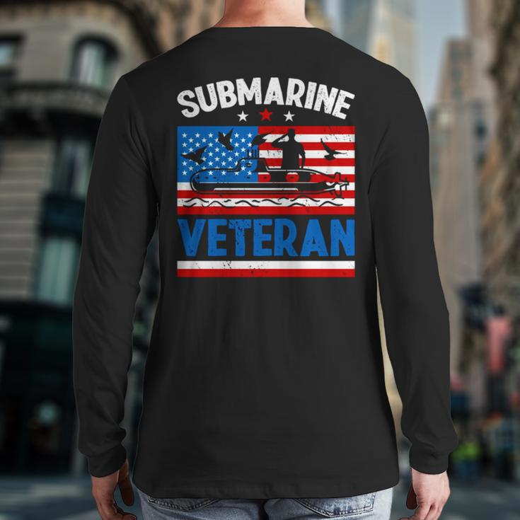 Us Submariner Veteran Submarine Day Back Print Long Sleeve T-shirt