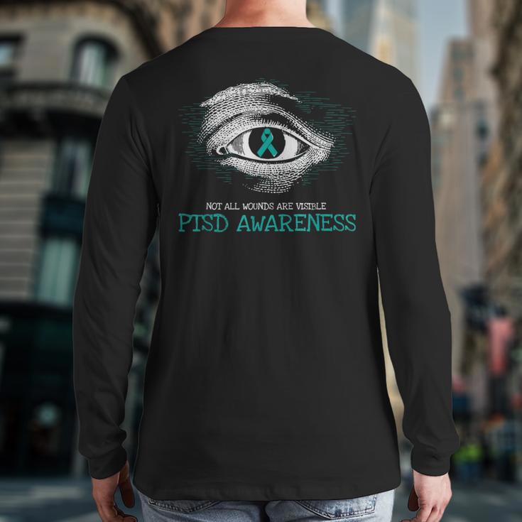 Veteran Ptsd Awareness Suicide Prevention Military Back Print Long Sleeve T-shirt