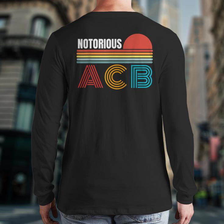 Vintage Amy Coney Barrett Notorious Acb Fill That Seat Back Print Long Sleeve T-shirt