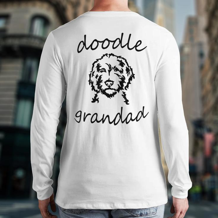 Doodle Grandad Goldendoodle Golden Doodle Grandpa Back Print Long Sleeve T-shirt