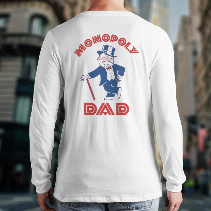 Monopoly Dad Father's Day Back Print Long Sleeve T-shirt