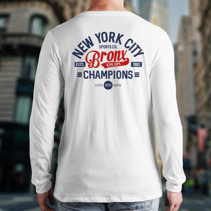 New York City Sport Co Football Baseball Basketball Fan Back Print Long Sleeve T-shirt