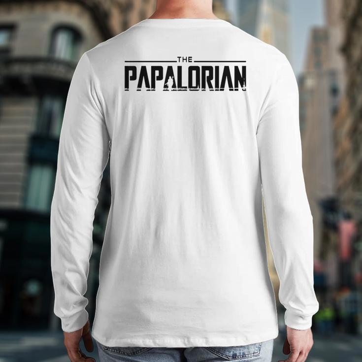 The Papalorian I Love My Daddy The Dad I Love Dilfs Rad Dad Back Print Long Sleeve T-shirt