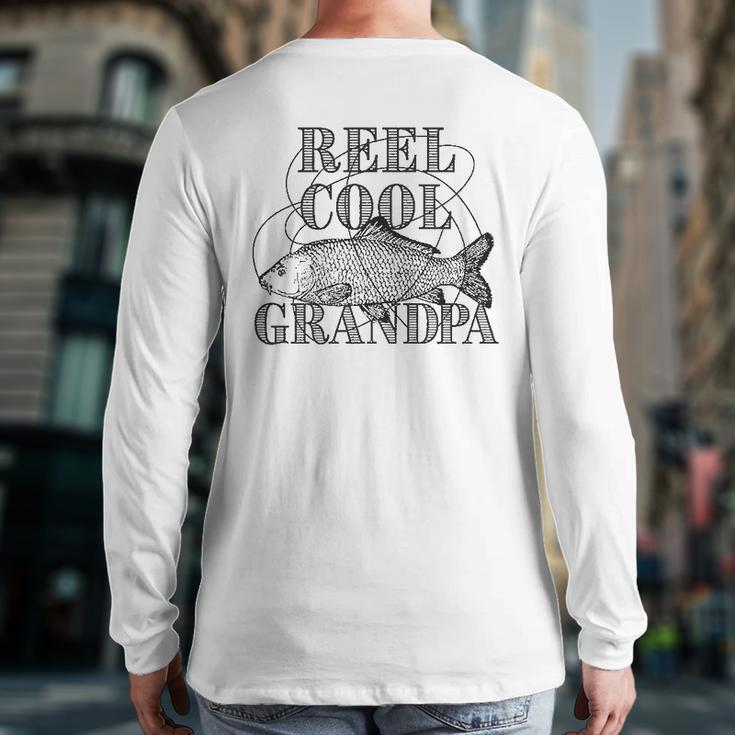 Reel Cool Grandpa Back Print Long Sleeve T-shirt