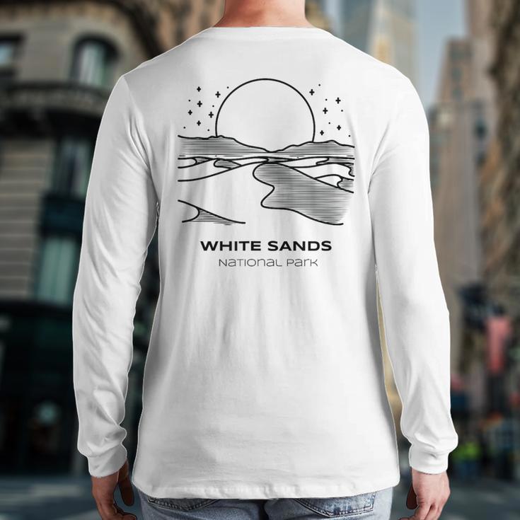 Vintage White Sands National Park Hike Back Print Long Sleeve T-shirt