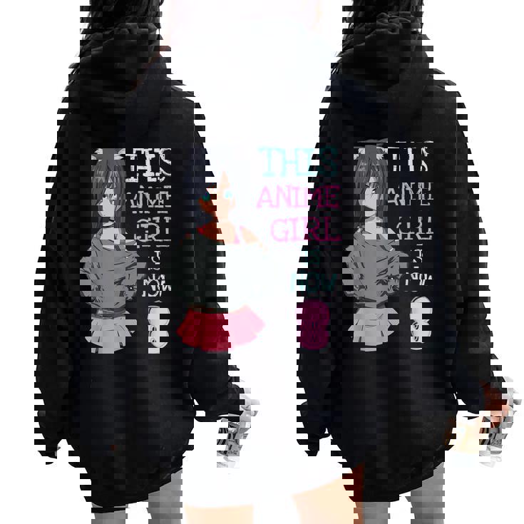 This Anime Girl Is Now 8 Years Old Birthday Girl Kawaii Women Oversized Hoodie Back Print This Anime Girl Is Now 8 Years Old Birthday Girl Kawaii Women Oversized Hoodie Back Print