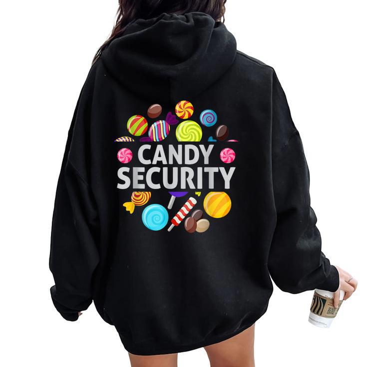 Candy Costumes Candy Sec-Urity Kid Women Oversized Hoodie Back Print